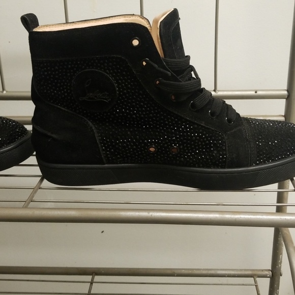 Christian Louboutin Louis Flat Suede Sneakers - Picture 3 of 4